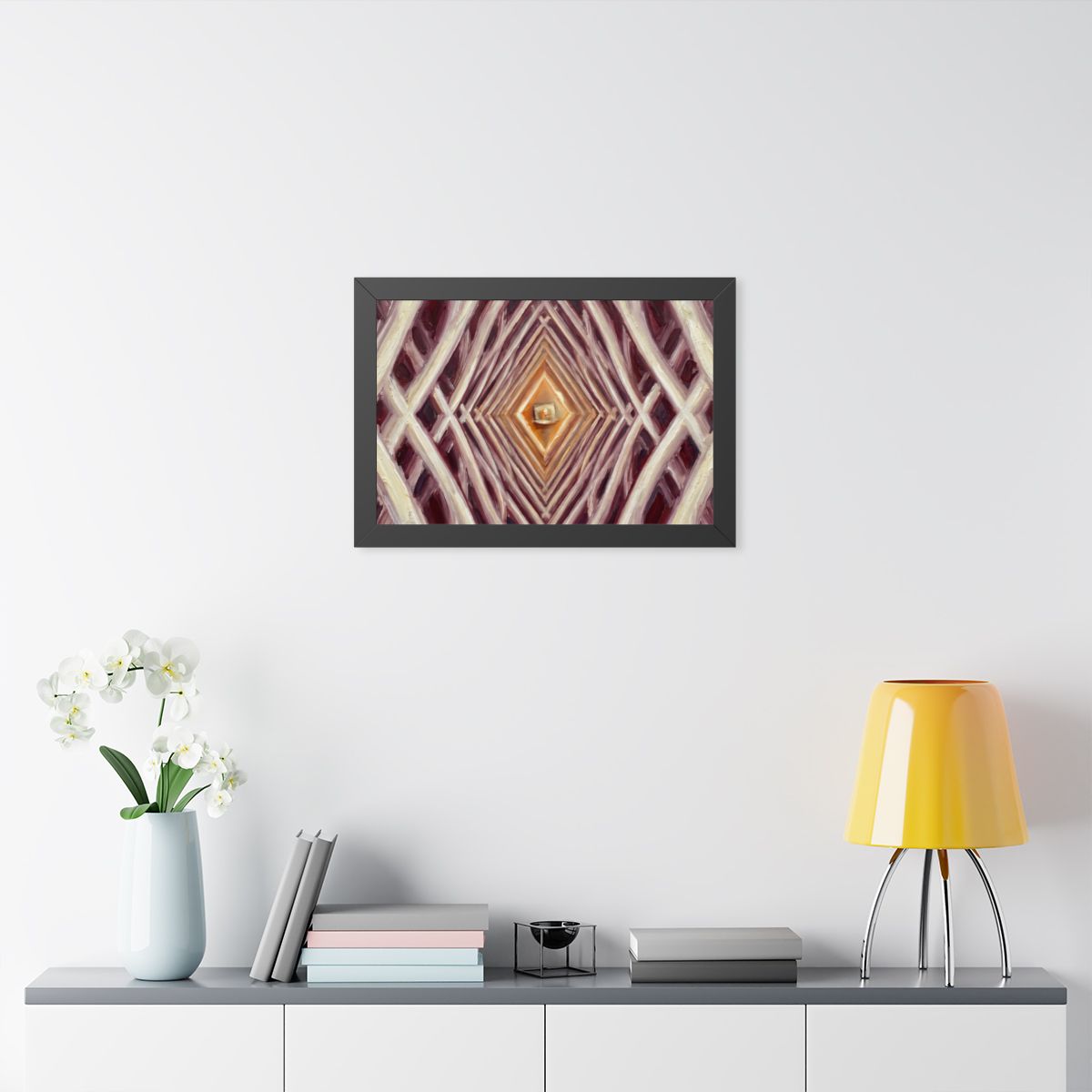 Framed Horizontal Poster - Infinite Arch — Black (14×11... |...