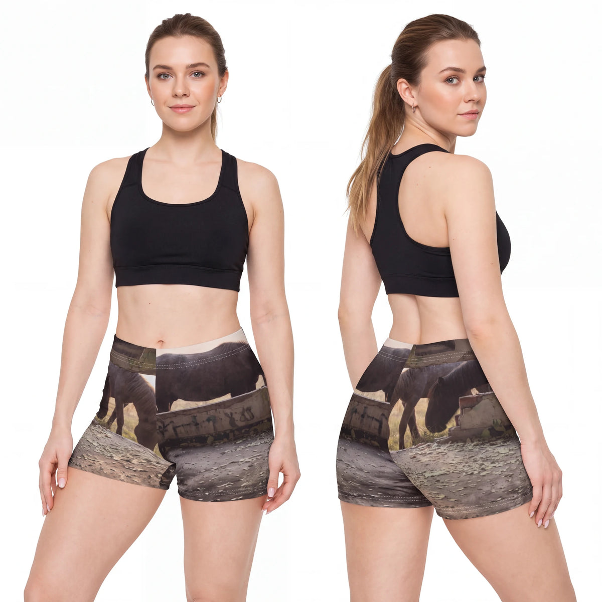 Women's Shorts - Equine Sanctuary Fine Art Print | Echovira...