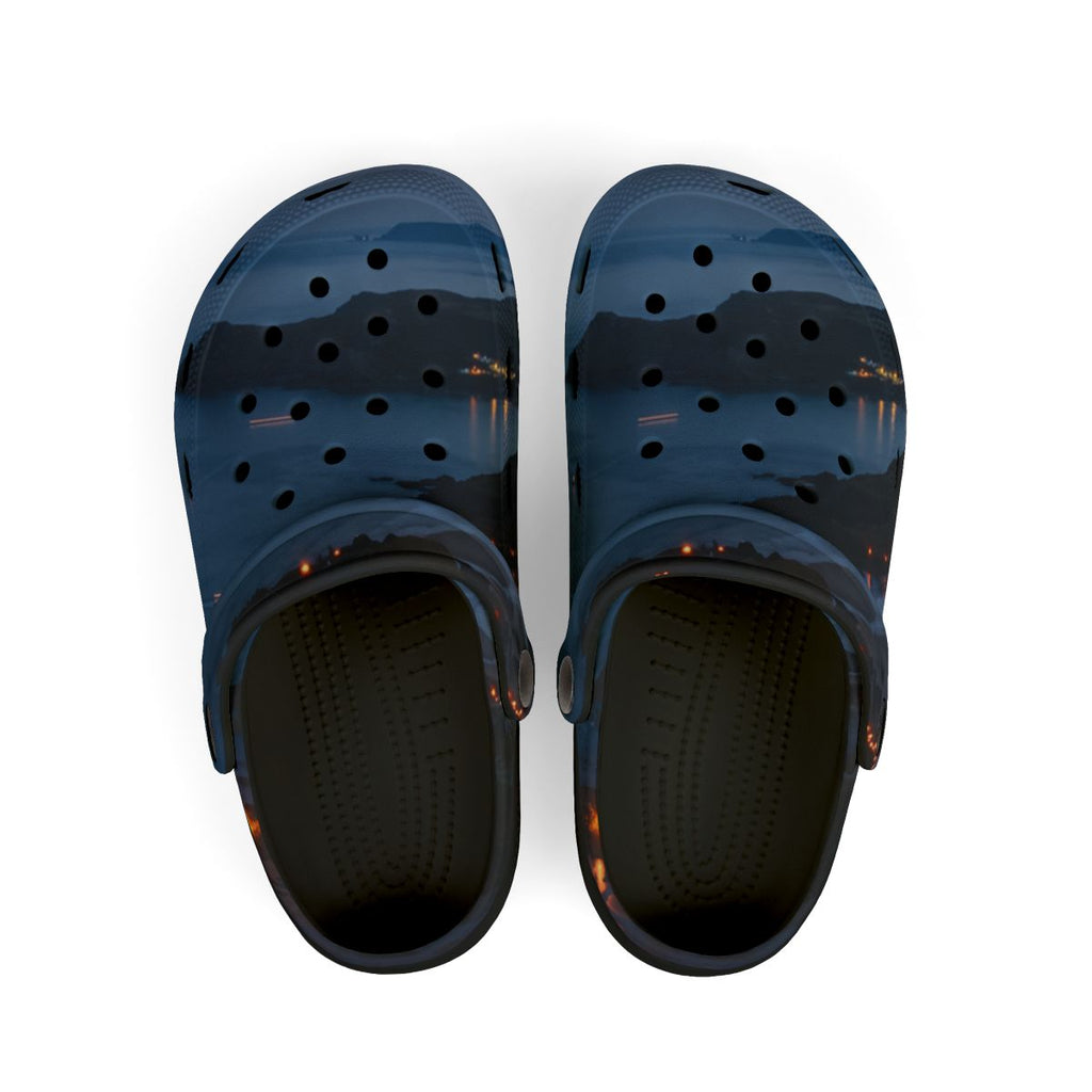 Kids' Coastal Bonfire Seascape Clogs