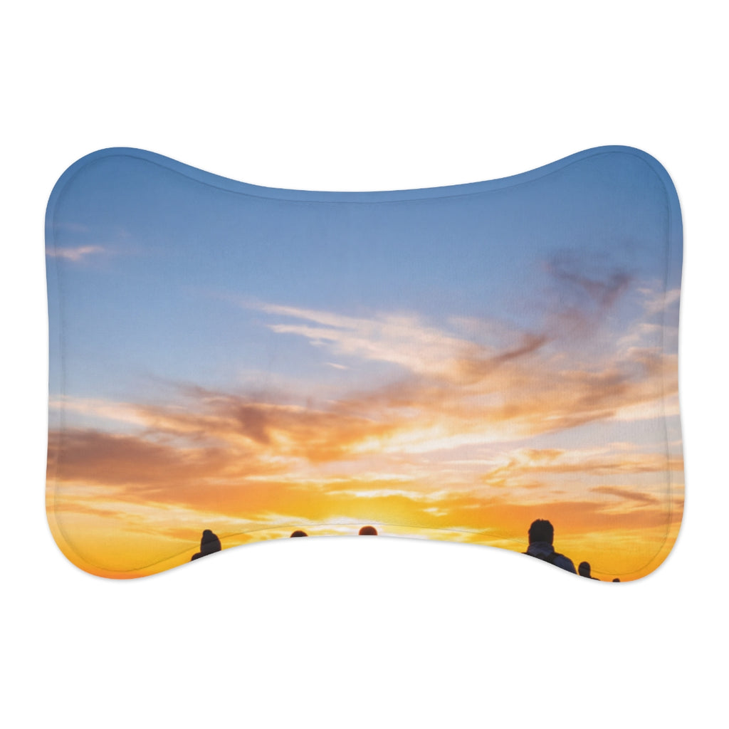 Pet Feeding Mat - Epic Mountain Sunrise