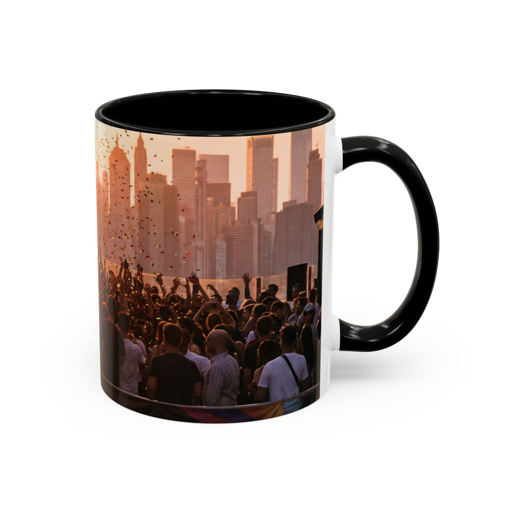 Accent Coffee Mug - City Lights Festival | Echovira Gallery