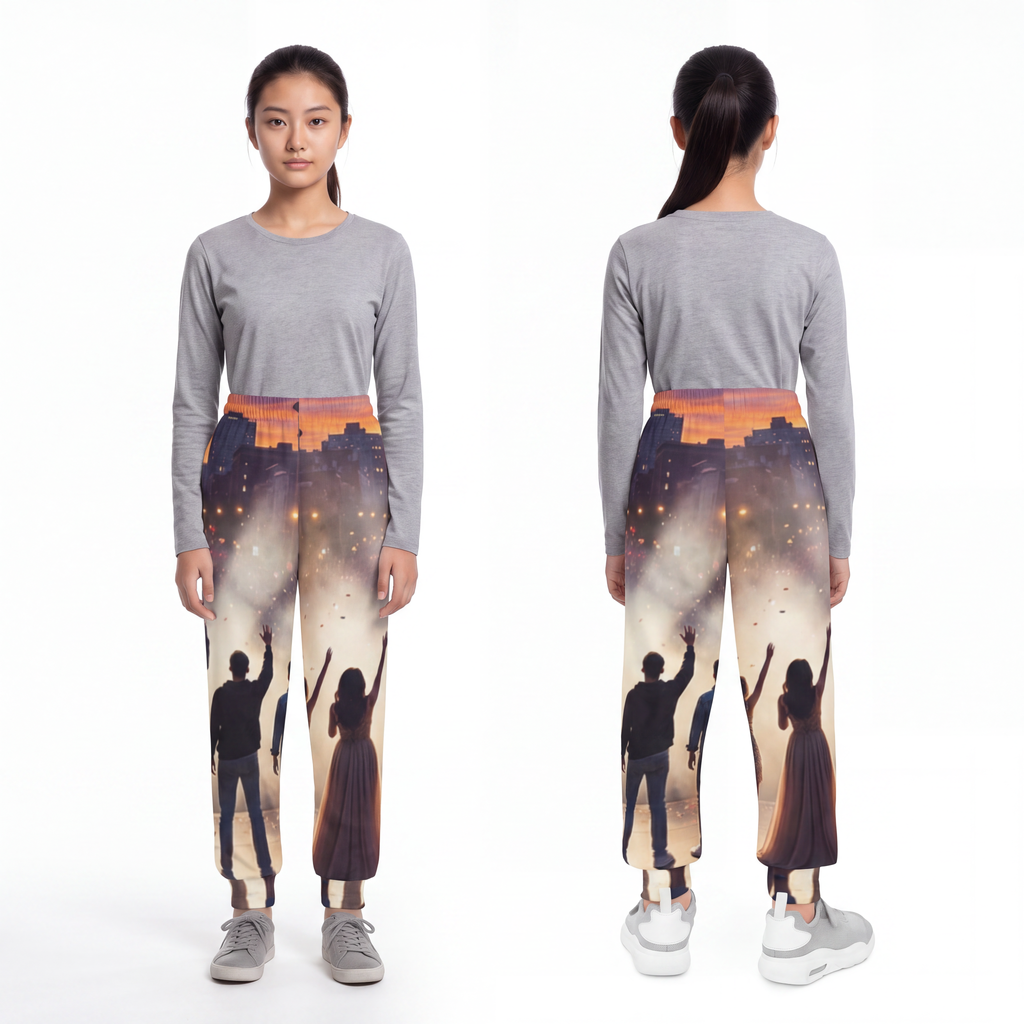 Youth Joggers - Golden Hour Concert Stage Wall Art |...