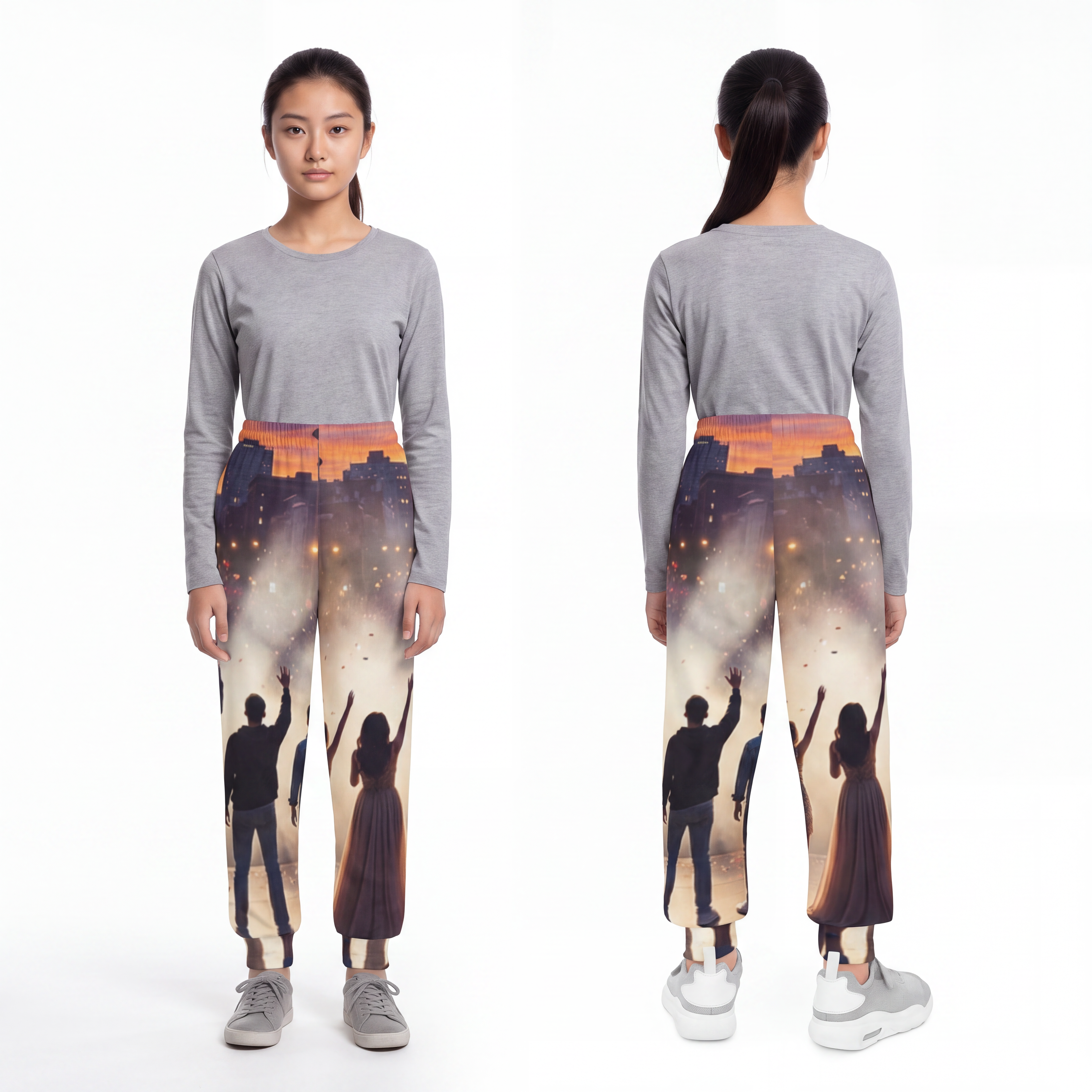 Youth Joggers - Golden Hour Concert Stage Wall Art |...