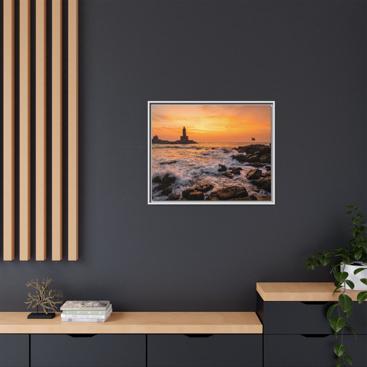 Framed Matte Canvas - Majestic Golden Coast