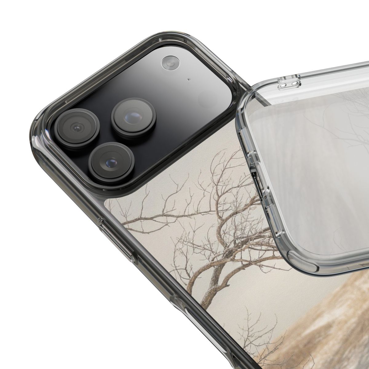 Clear Impact-Resistant Cases - Clear Phone Case - Winter...