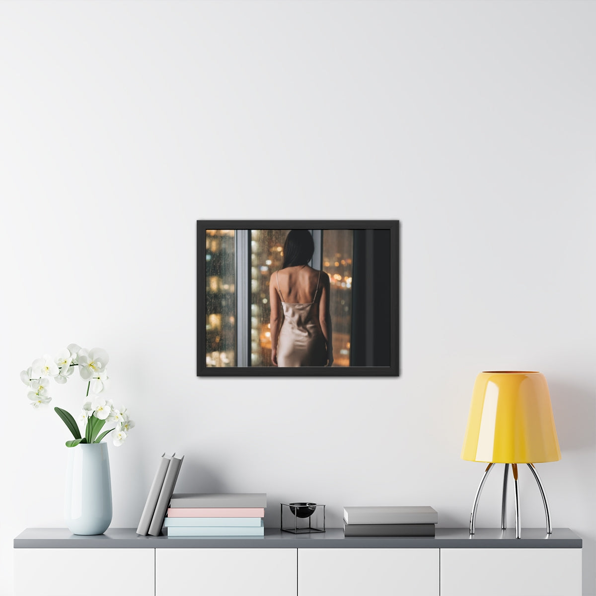 Framed Poster - Rainscape Silhouette — Landscape (10×8... |...