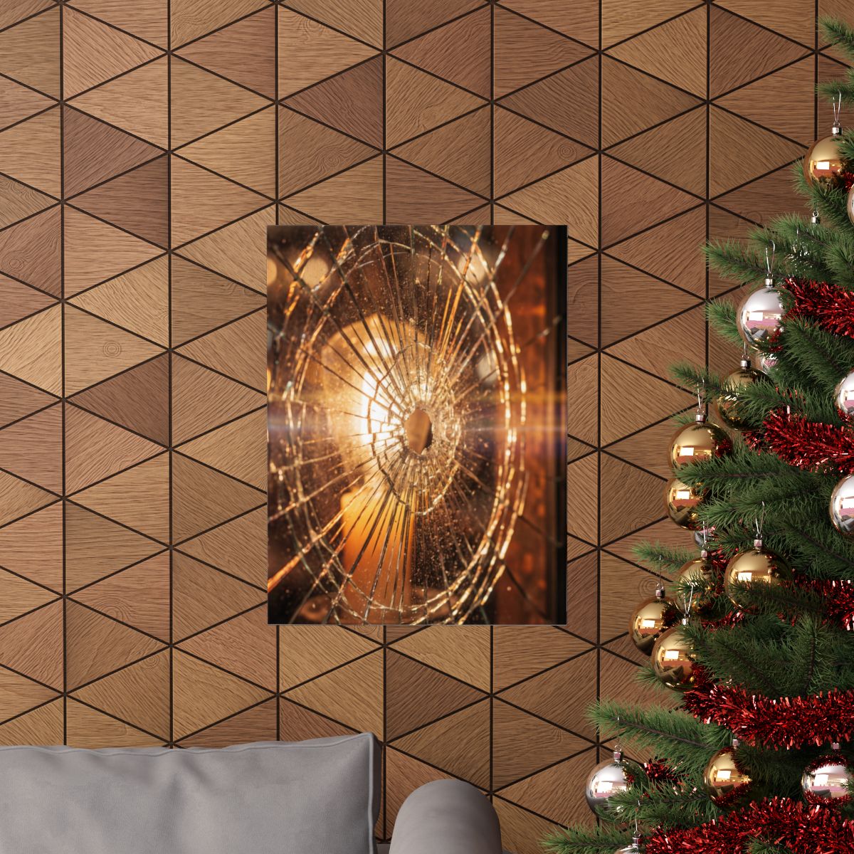 Matte Vertical Posters - Shattered Radiance Glass Art (8×10...