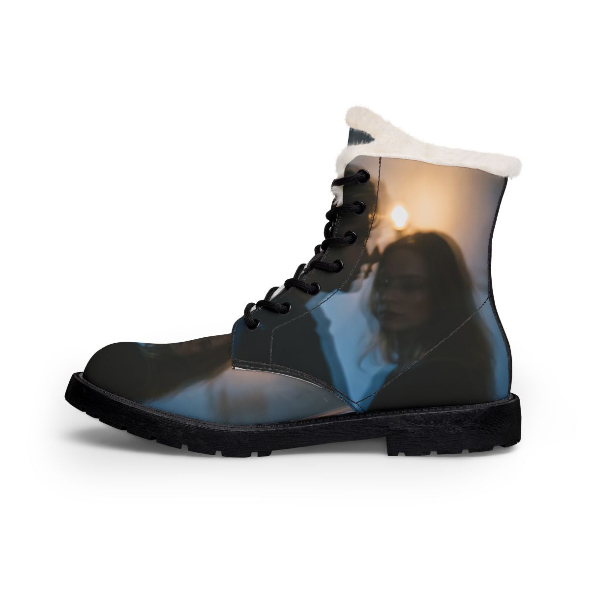 Midnight Reflections Men's Boots - Cinematic Leather Boots |...