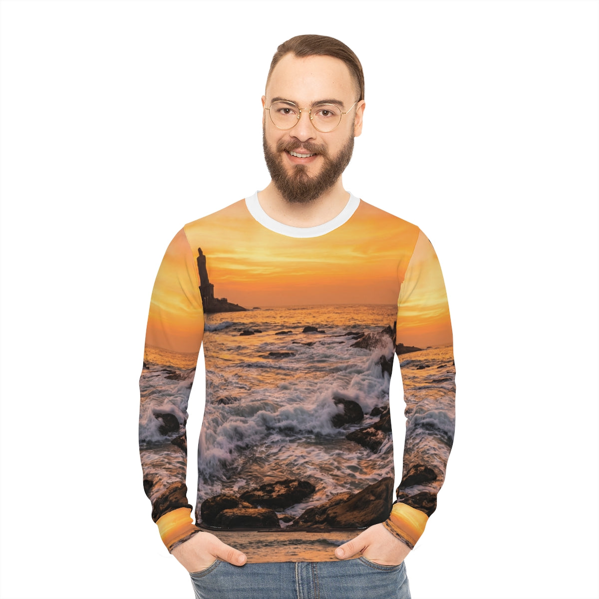 Light Sweatshirt - Golden Ocean Glow