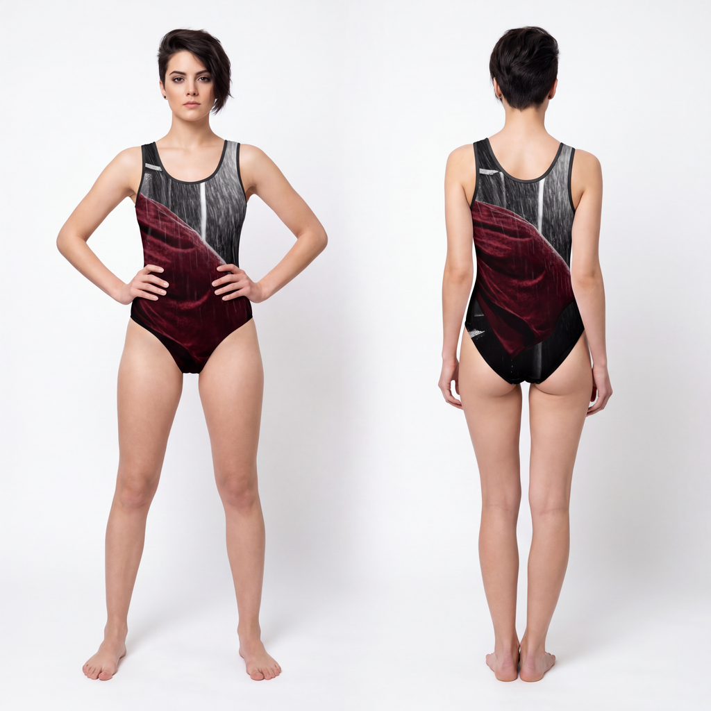 Women's One-Piece Swimsuit - Midnight Rain | Echovira...