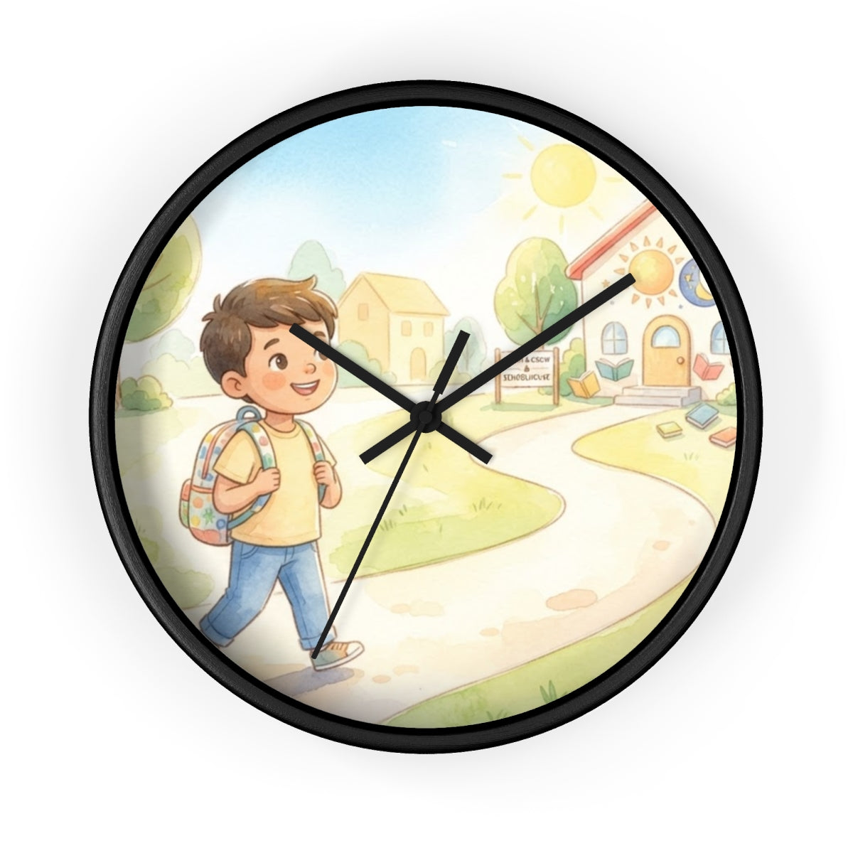 Wall Clock - Sunshine Learning Time | Echovira Gallery