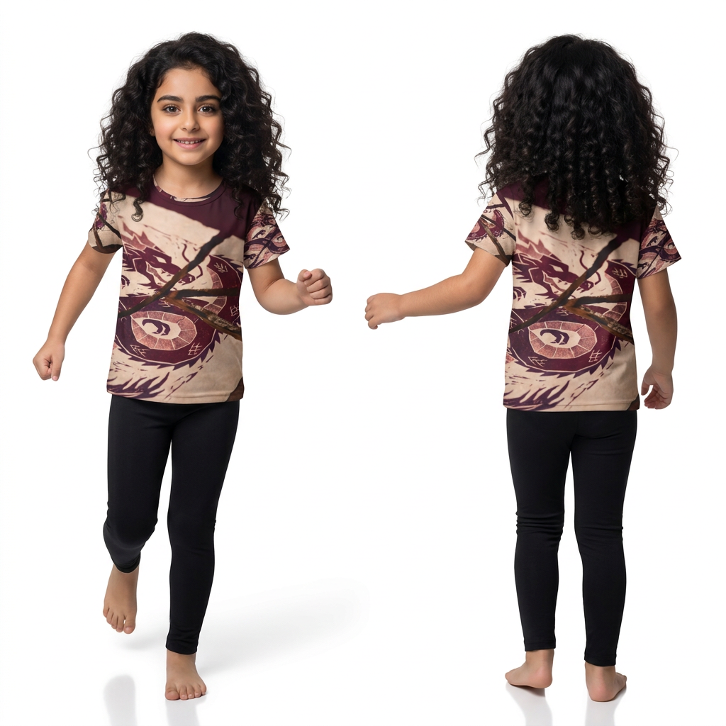 Kids Sports Jersey Crimson Mythic Dragon