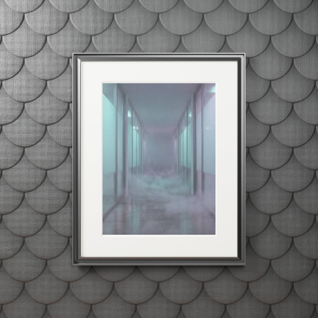 Fine Art Prints - Liminal Corridor Fog Art Print — Portrait...