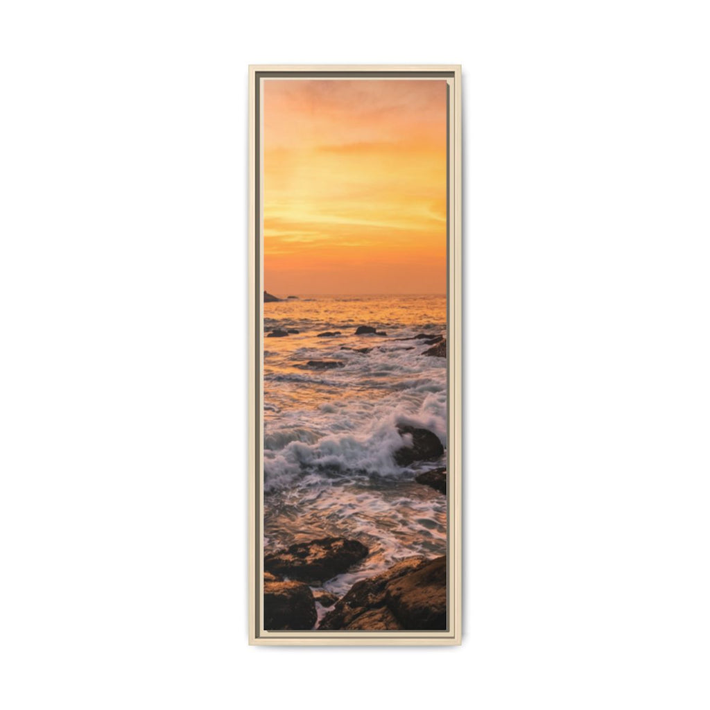 Framed Matte Canvas - Majestic Golden Coast