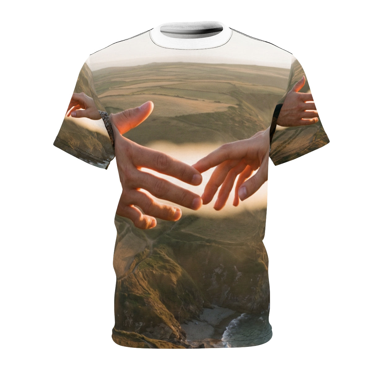 Men's Unisex Cut & Sew Tee - The Infinite Touch | Ethereal...
