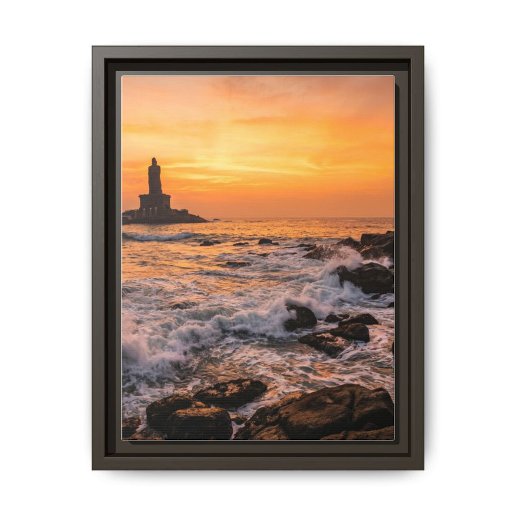 Framed Matte Canvas - Majestic Golden Coast