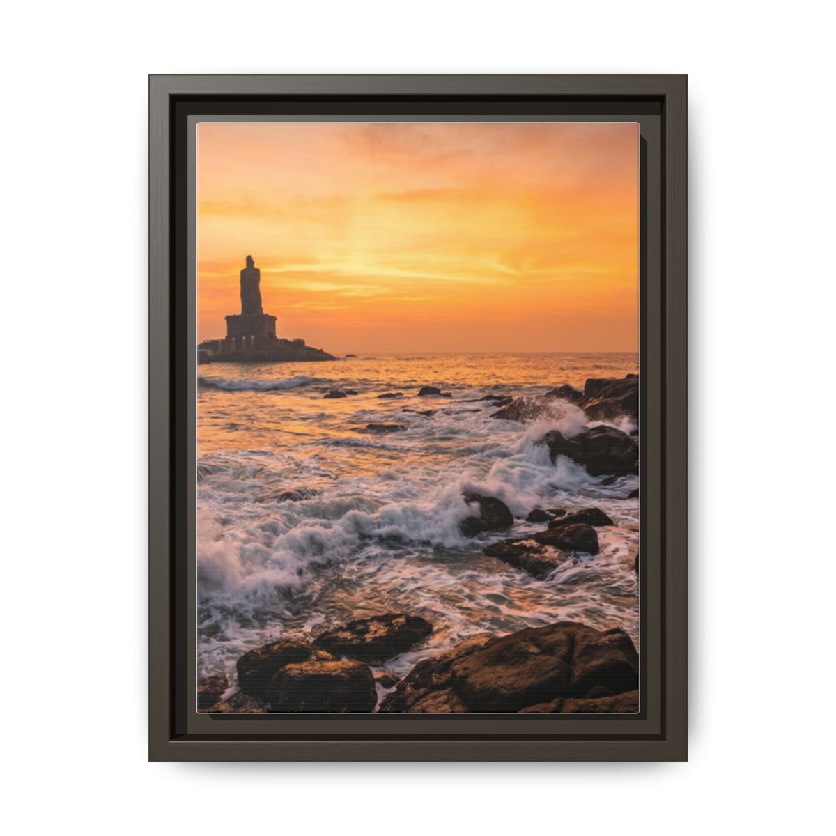 Framed Matte Canvas - Majestic Golden Coast
