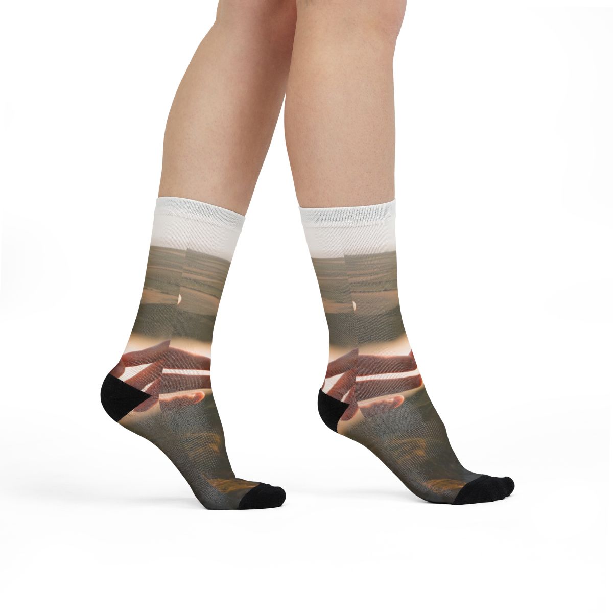 Sublimation Crew Socks - The Infinite Touch | Ethereal... |...