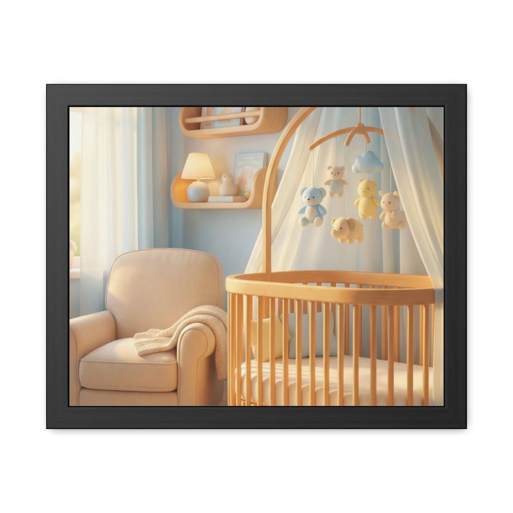 Serene Nursery Framed Posters - Room Decor — Landscape