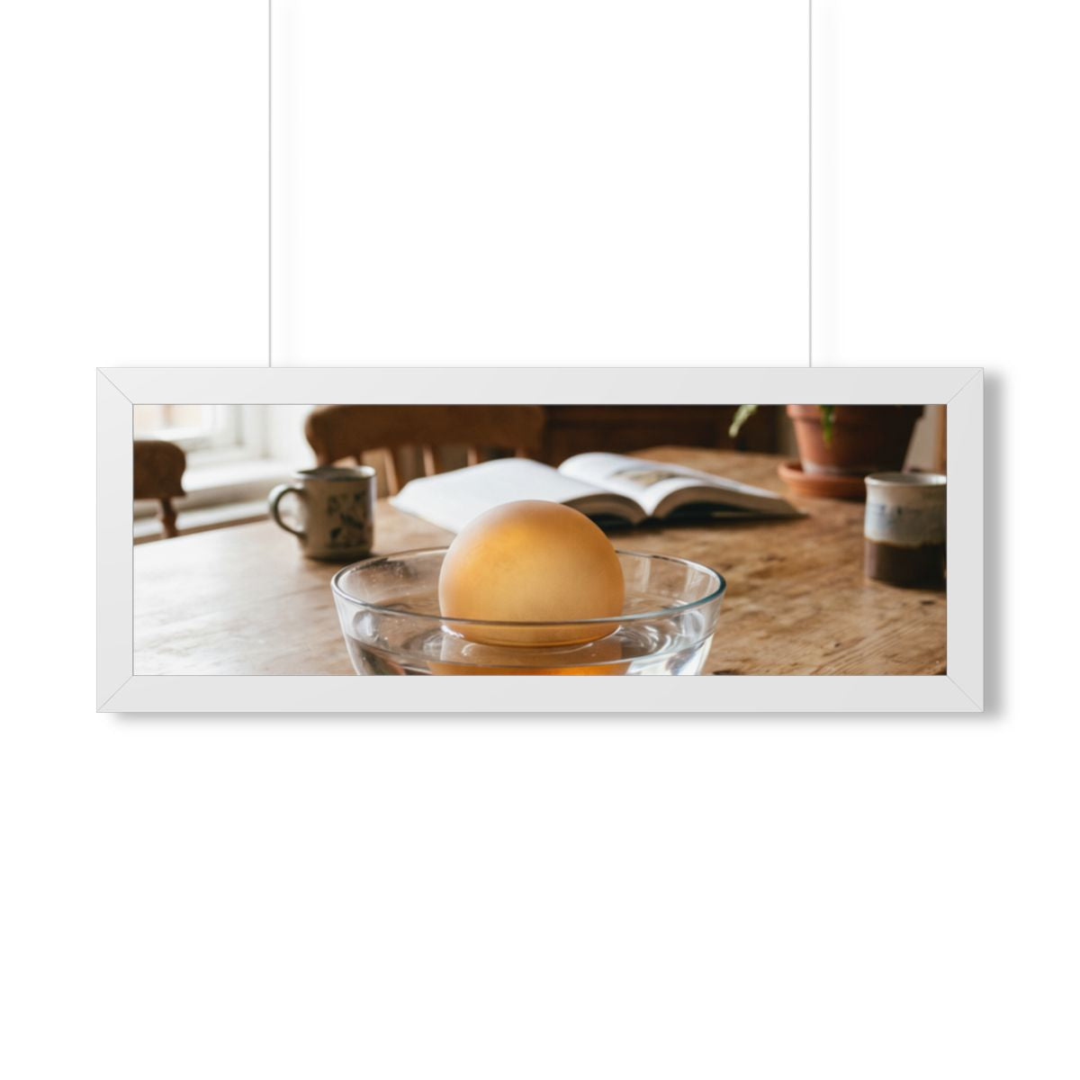Framed Horizontal Poster - Amber Sanctuary — White (14×11......