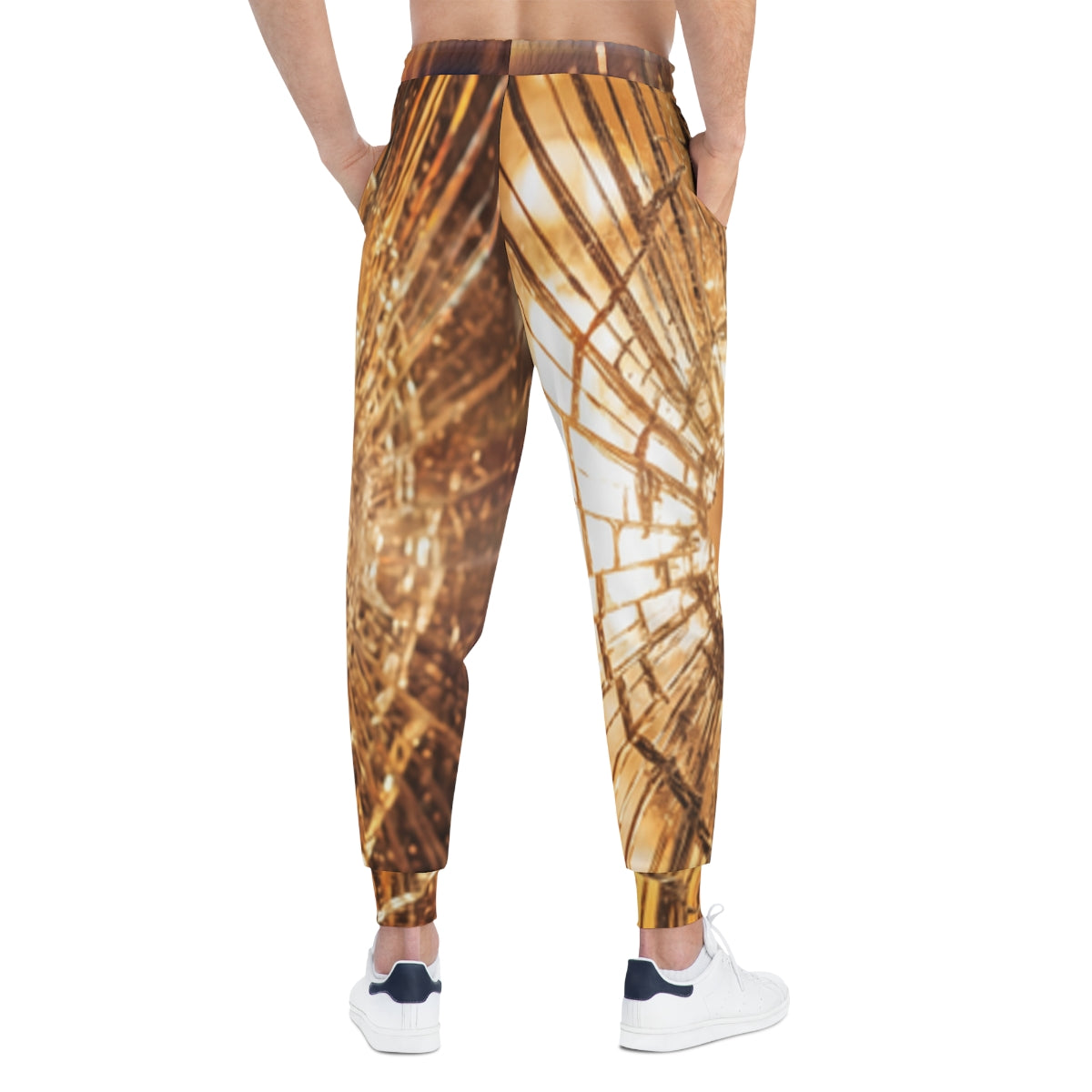 Men's Athletic Joggers - Shattered Gold Streetwear |...