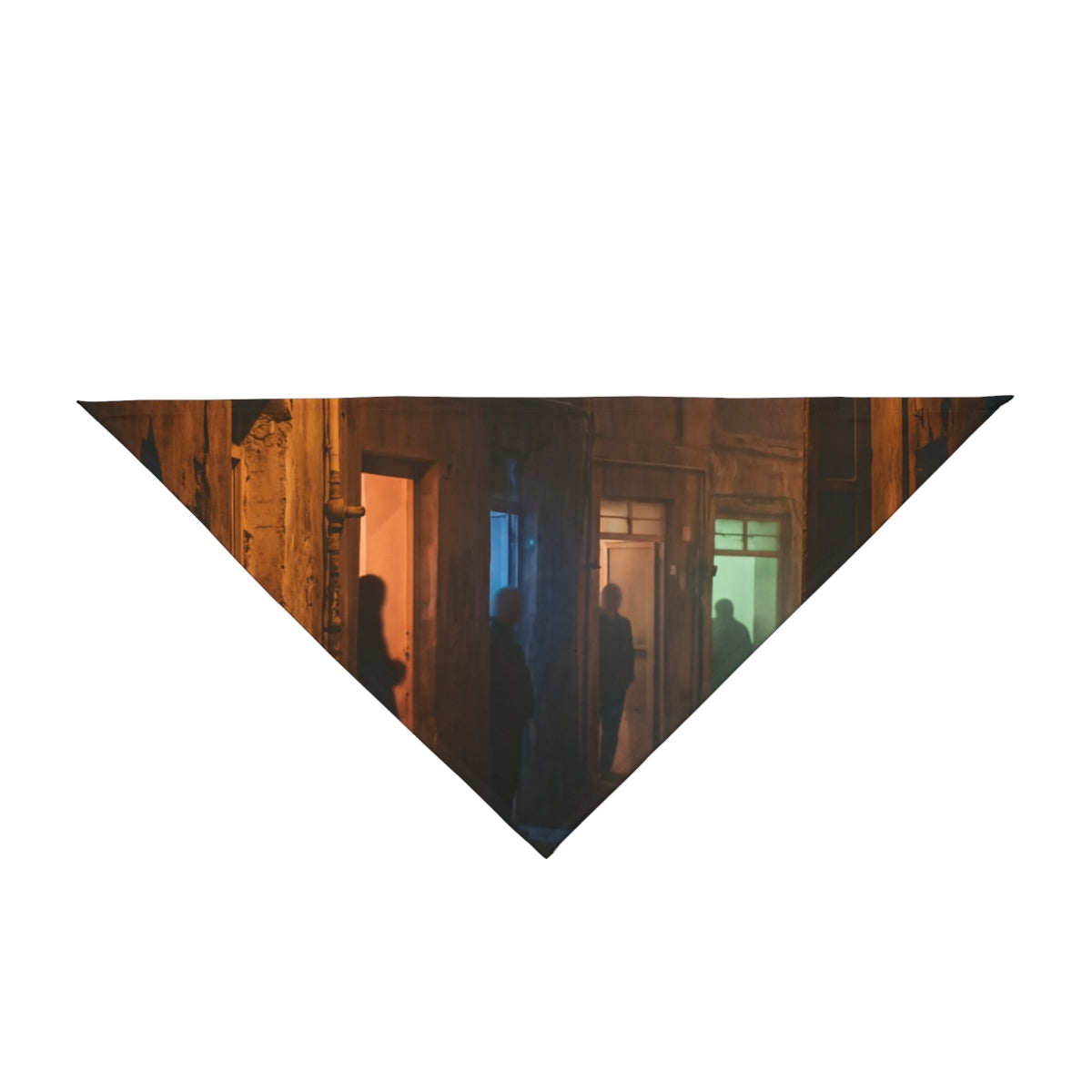 Pet Bandana - Nocturnal Alleyway Misty Street Art | Echovira...