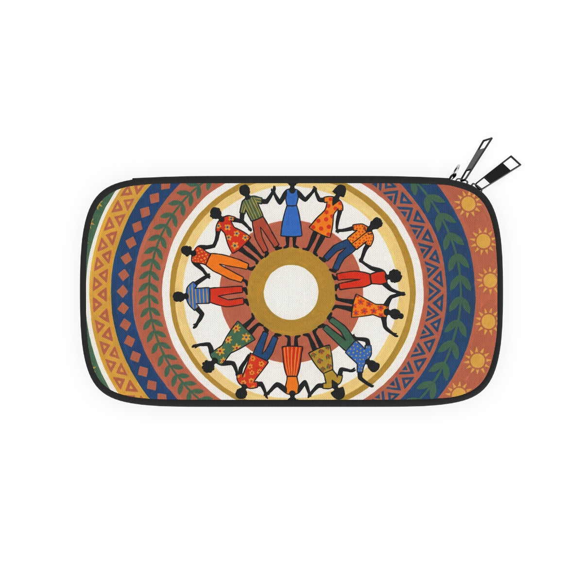 Passport Wallet - Unity Mandala Folk Art | Echovira Gallery