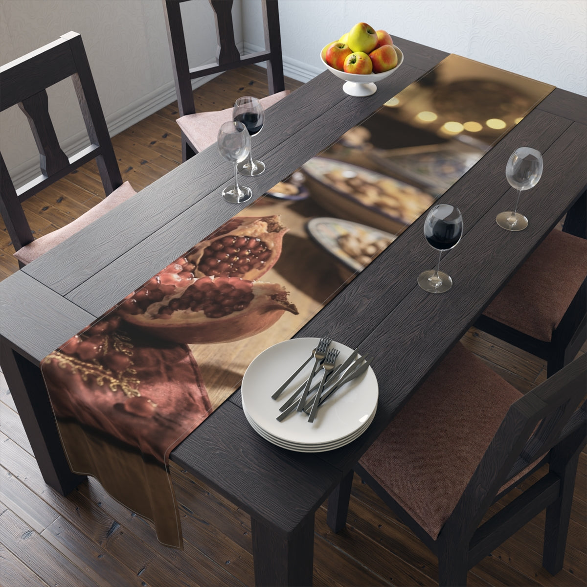 Table Runner - Velvet Night Oasis | Echovira Gallery