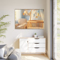 Matte Canvas, Framed - Dreamy Serene Nursery Art — Natural /...