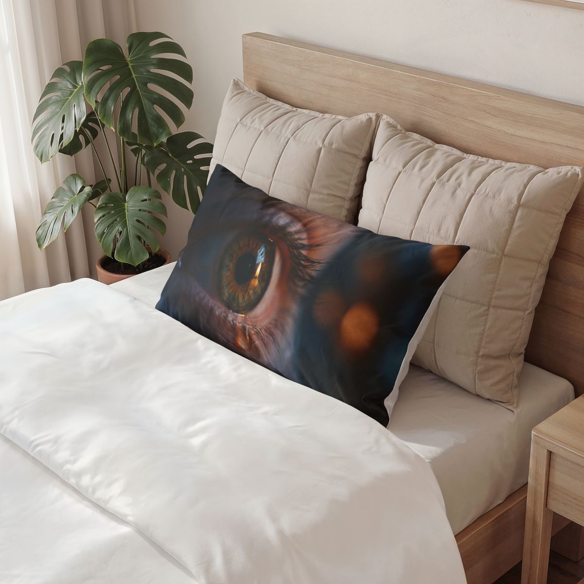 Cotton Pillow Sham - Midnight Reflection