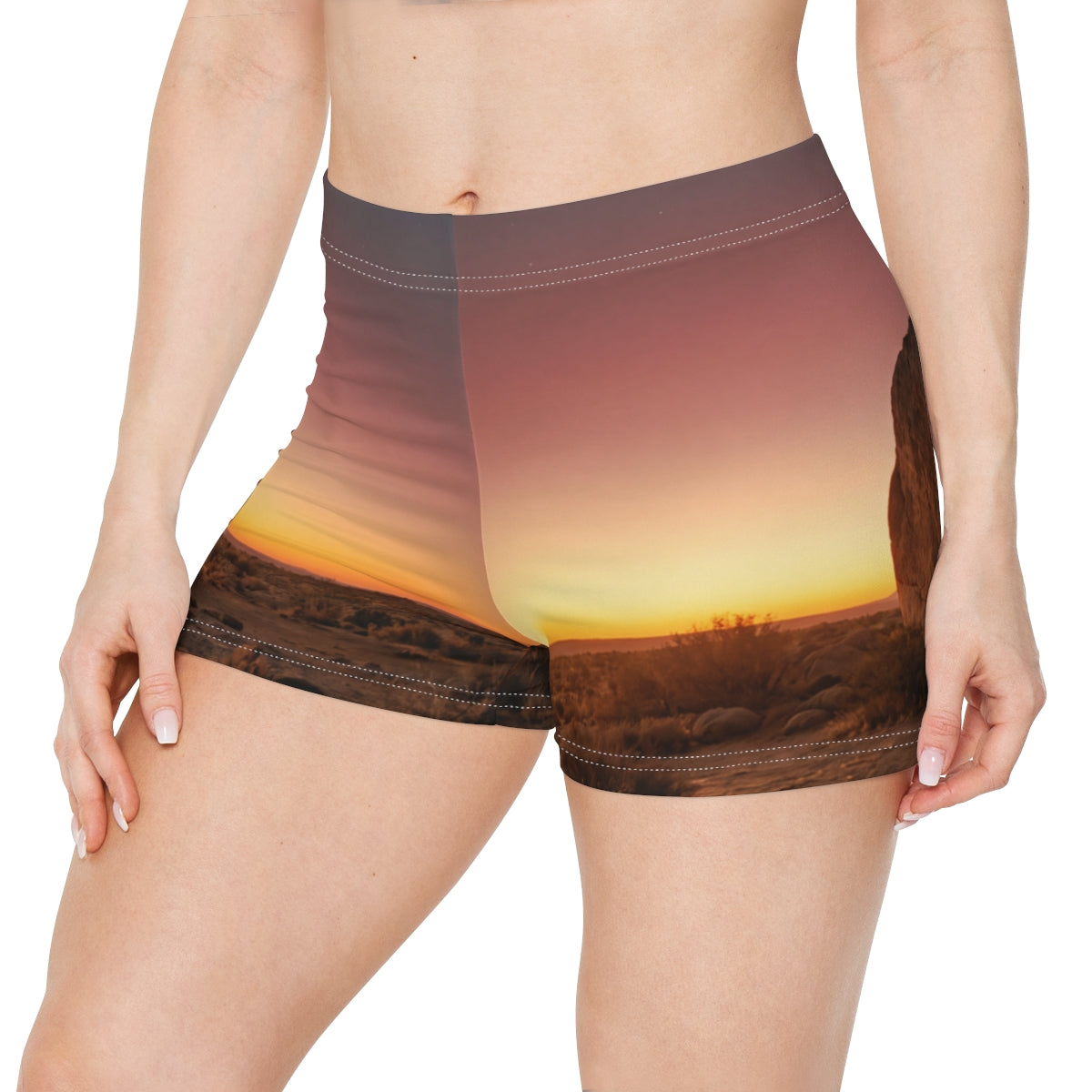 Women's Shorts - Desert Sunset Casual | Echovira Gallery