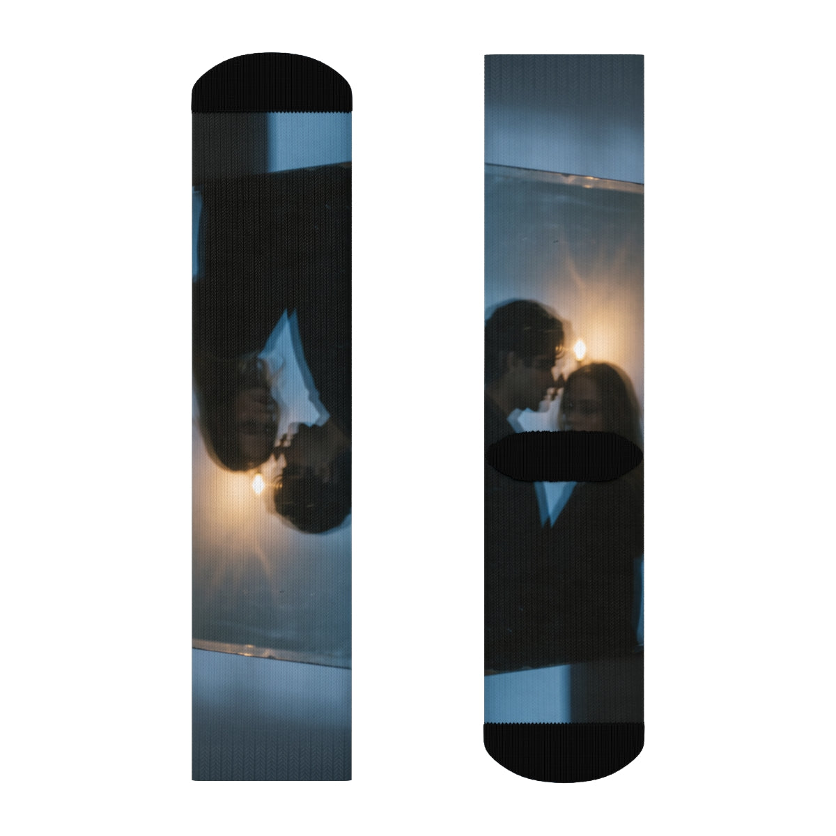 Midnight Shadow Crew Socks - Moody Athletic Socks | Echovira...
