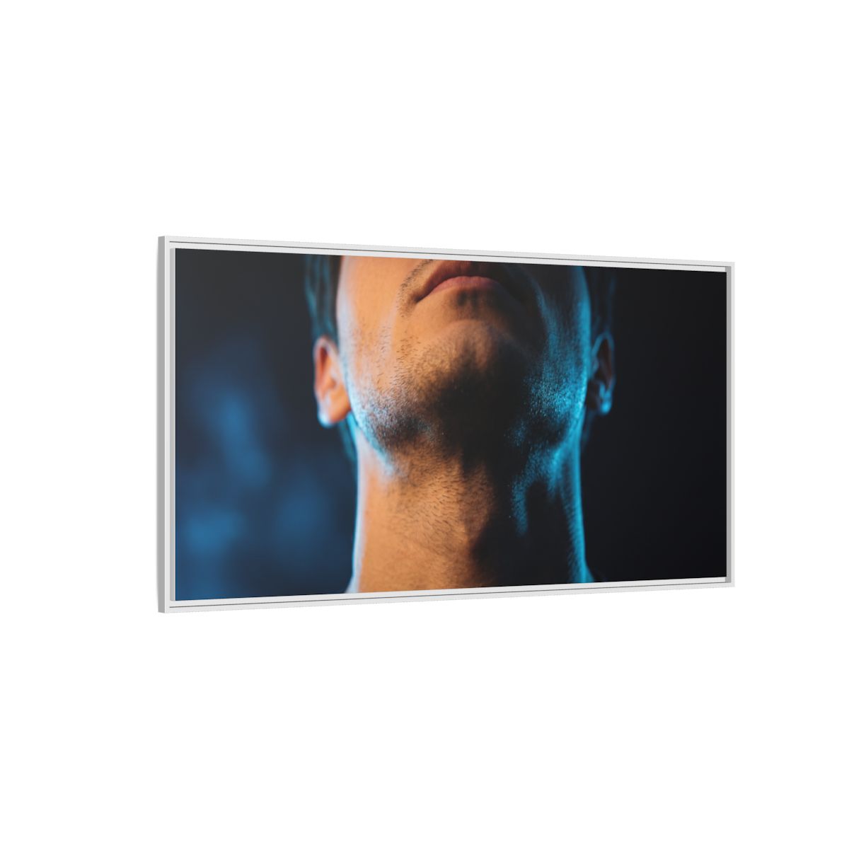 Framed Matte Canvas - Neon Pulse Core — White / 1.25"