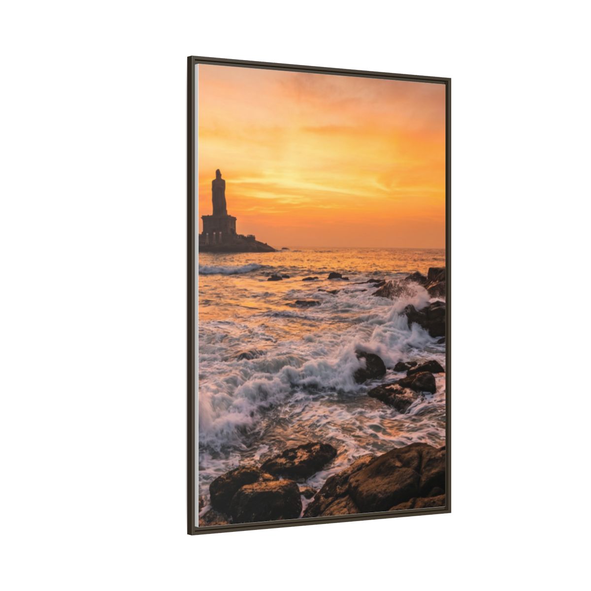 Framed Matte Canvas - Majestic Golden Coast