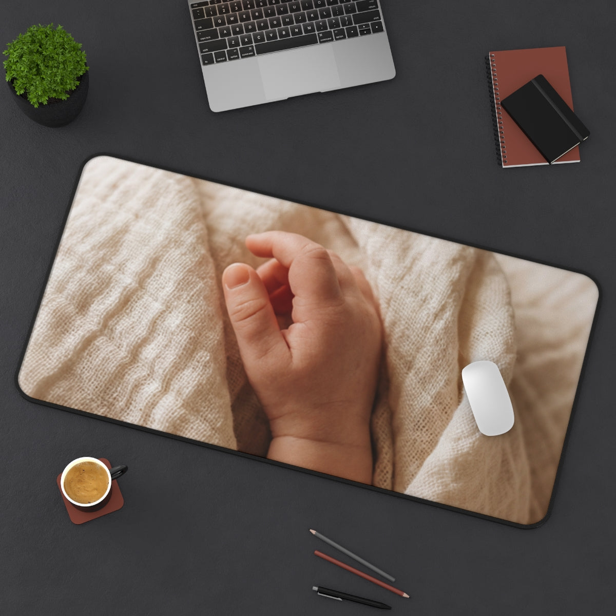 Desk Mat - Serene Minimalist Mood