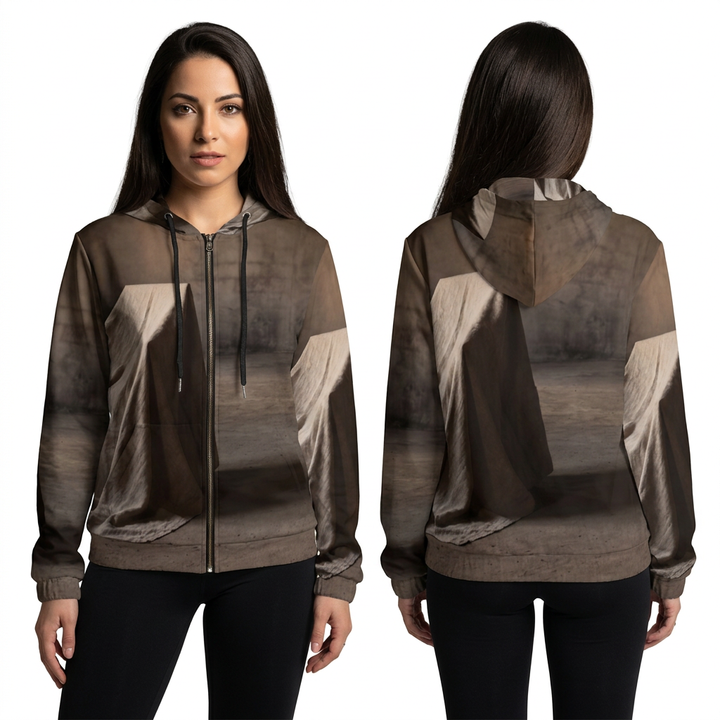Sudadera con cremallera para mujer - Estancia soleada