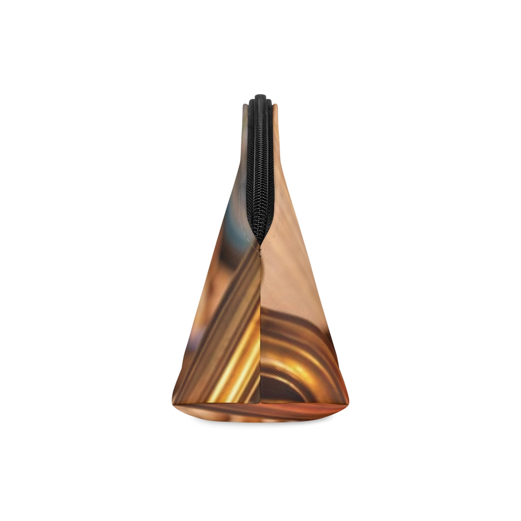 Makeup Bag - Amber Feast Vanity Pouch | Echovira Gallery