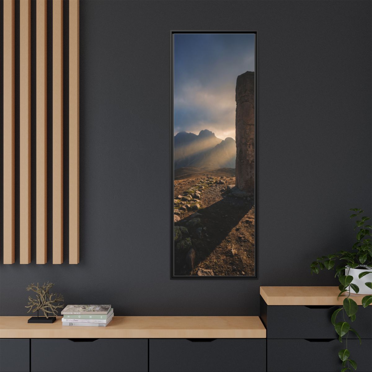 Framed Matte Canvas - Sun Peak