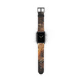 Apple Watch Band - Shattered Amber Glass Art - Golden Hour...