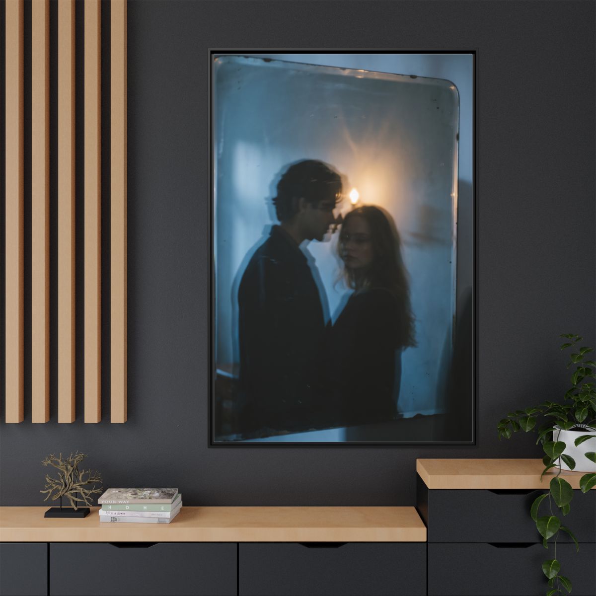 Matte Canvas, Framed - Midnight Reflections Matte Canvas......