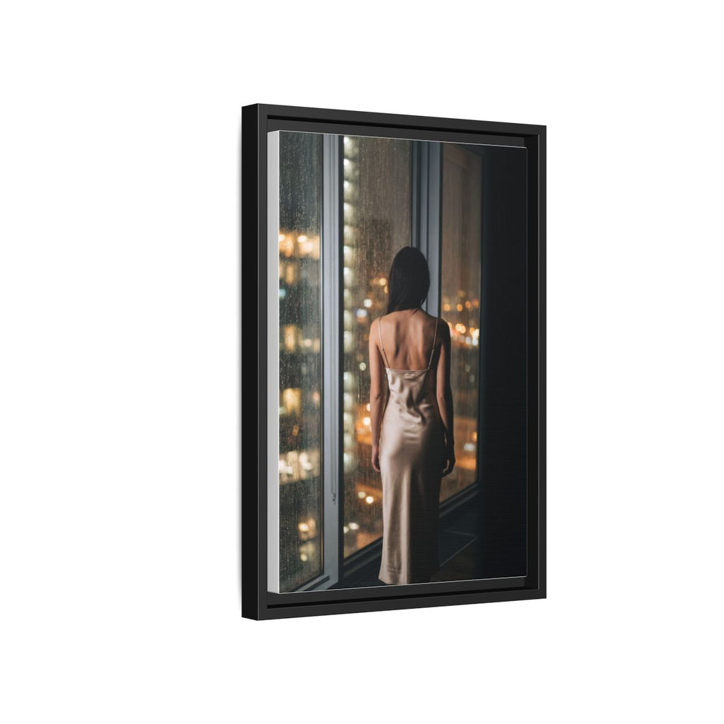 Gerahmte matte Leinwand - Cinematic Nights — Schwarz / 3,175 cm