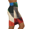 Women's Mid-Waist Pencil Skirt - Vintage Persian Lion and......