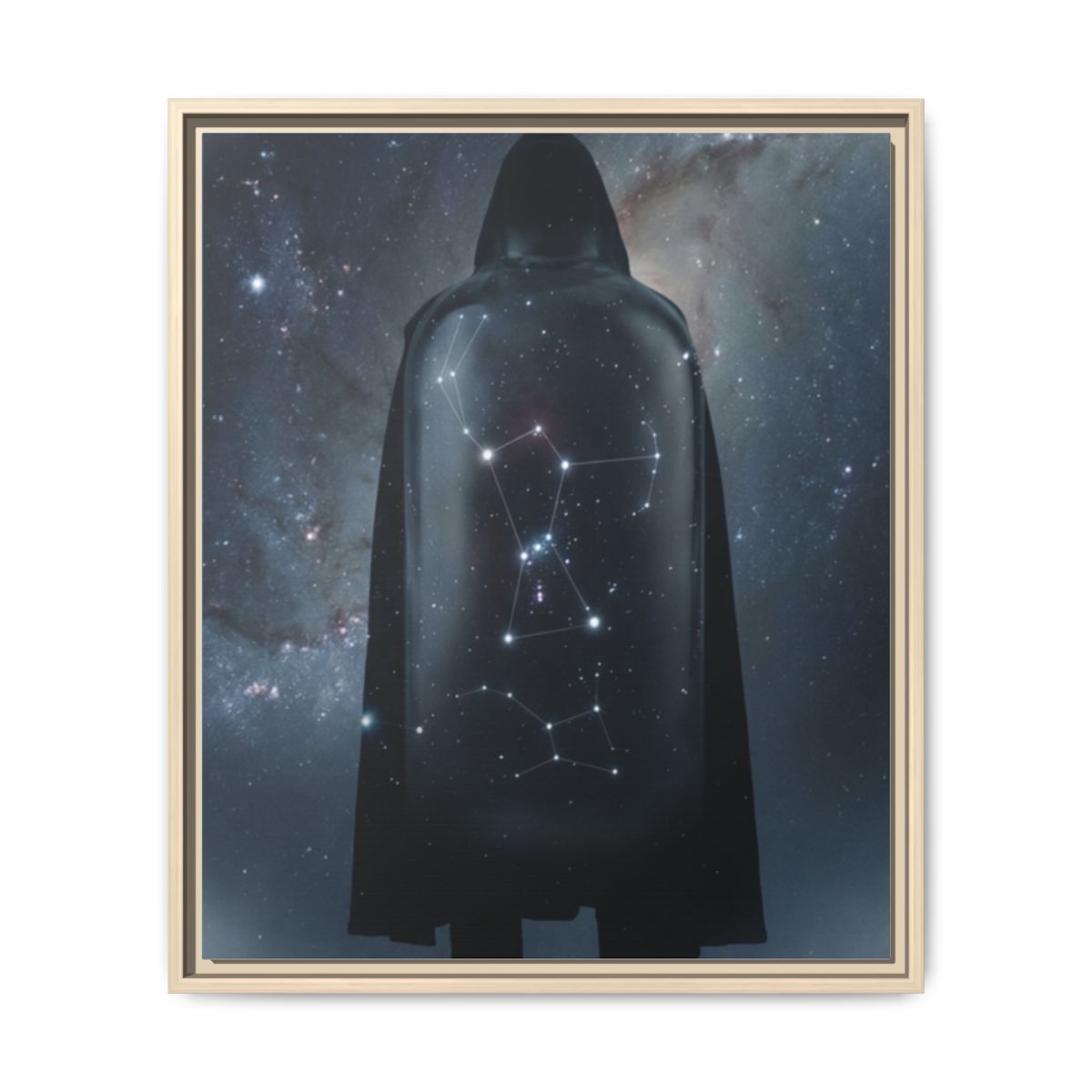 Framed Matte Canvas - Cosmic Sentinel — Natural / 1.25" (8×10, 9×12, 11×14, 12×16, 10×20, 12×18, 16×20, 16×24, 12×36, 18×24, 20×24, 16×32, 20×30, 24×30, 16×48, 24×32, 24×36, 24×48, 20×60, 30×40, 32×48, 30×60 & 40×60)