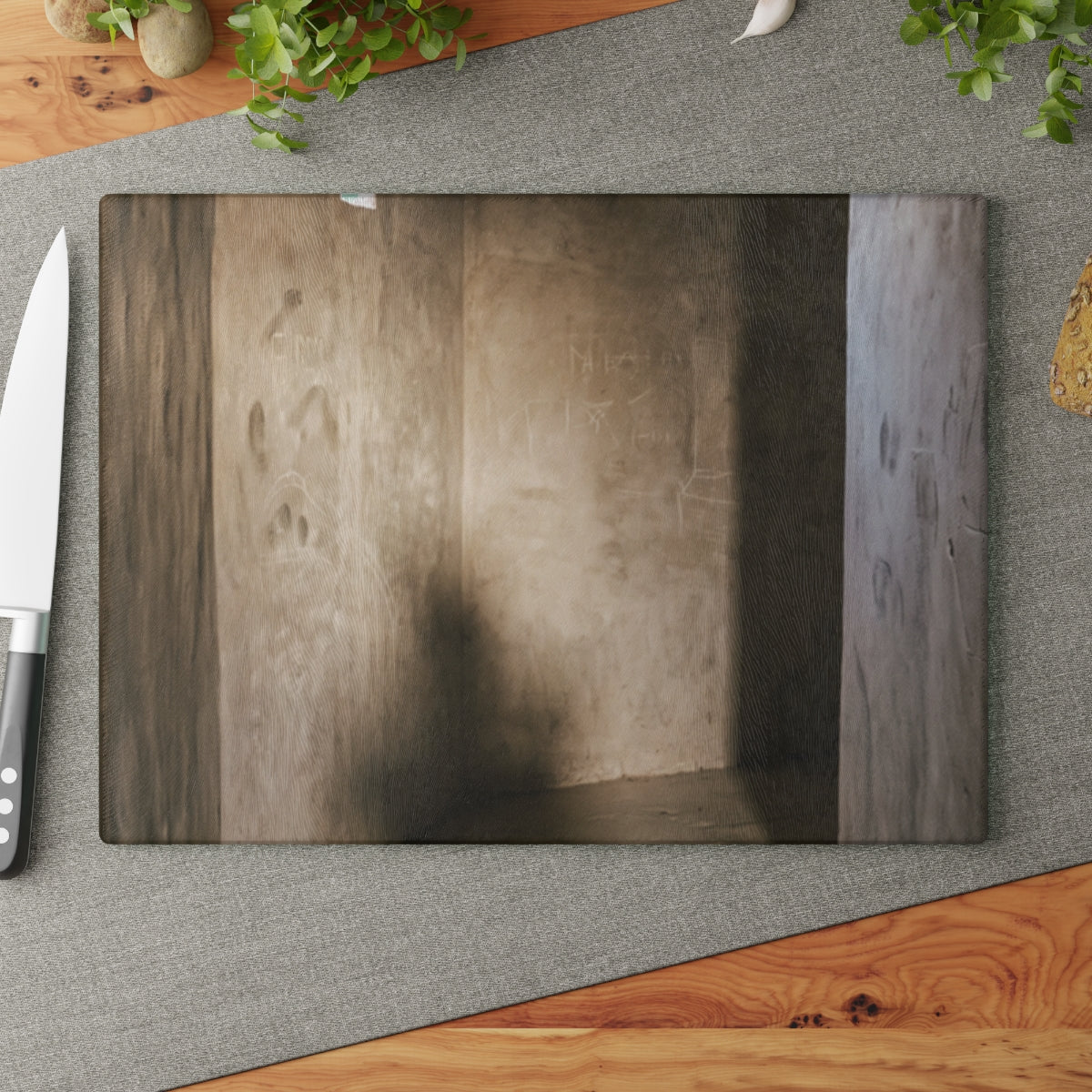 Glass Cutting Board - Shadows of the Citadel moody... |...