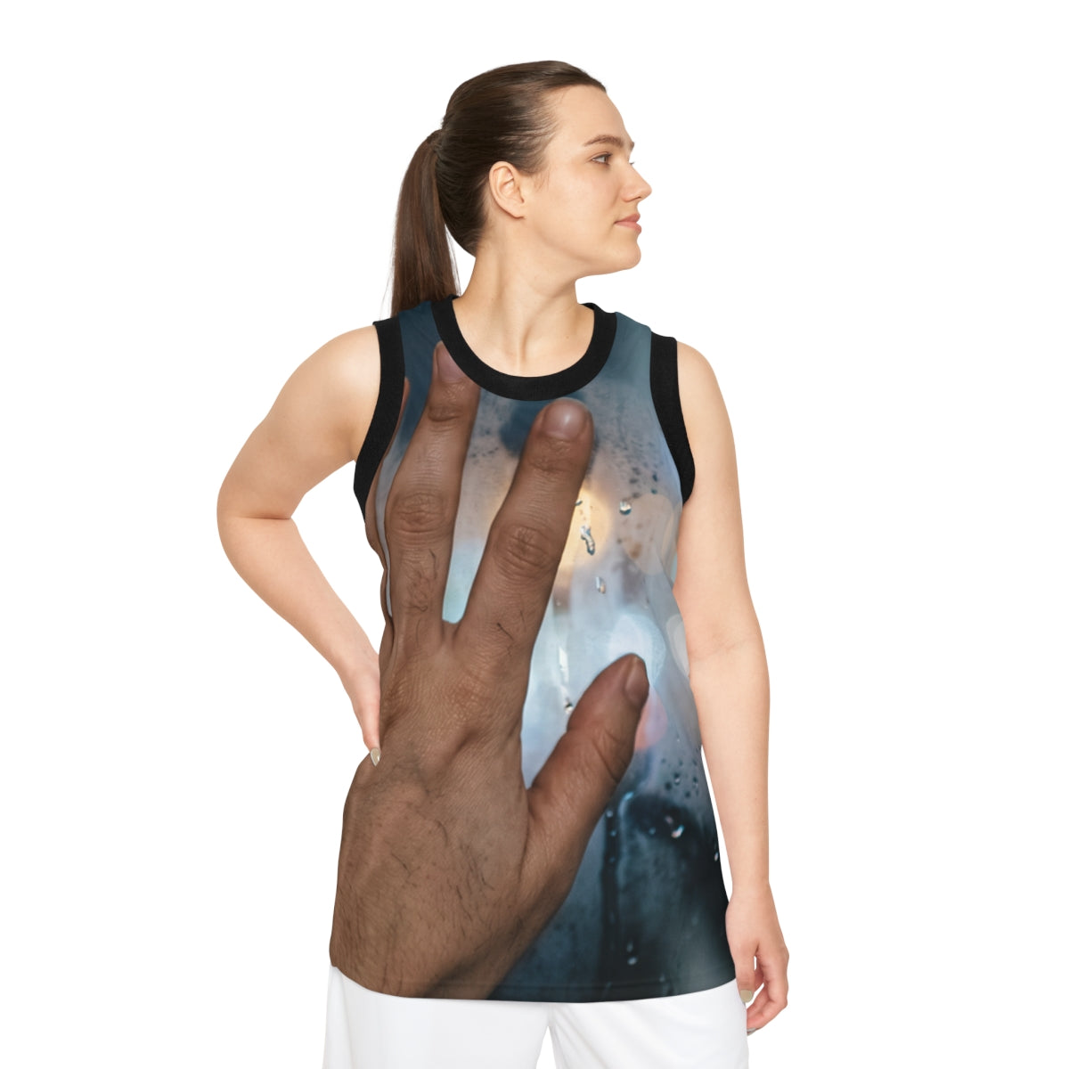 Rainy City Window Art Basketball Jersey