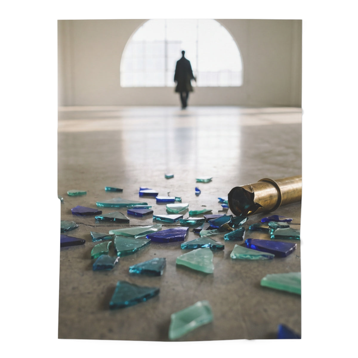 Modern Gallery Teal Baby Swaddle Blanket