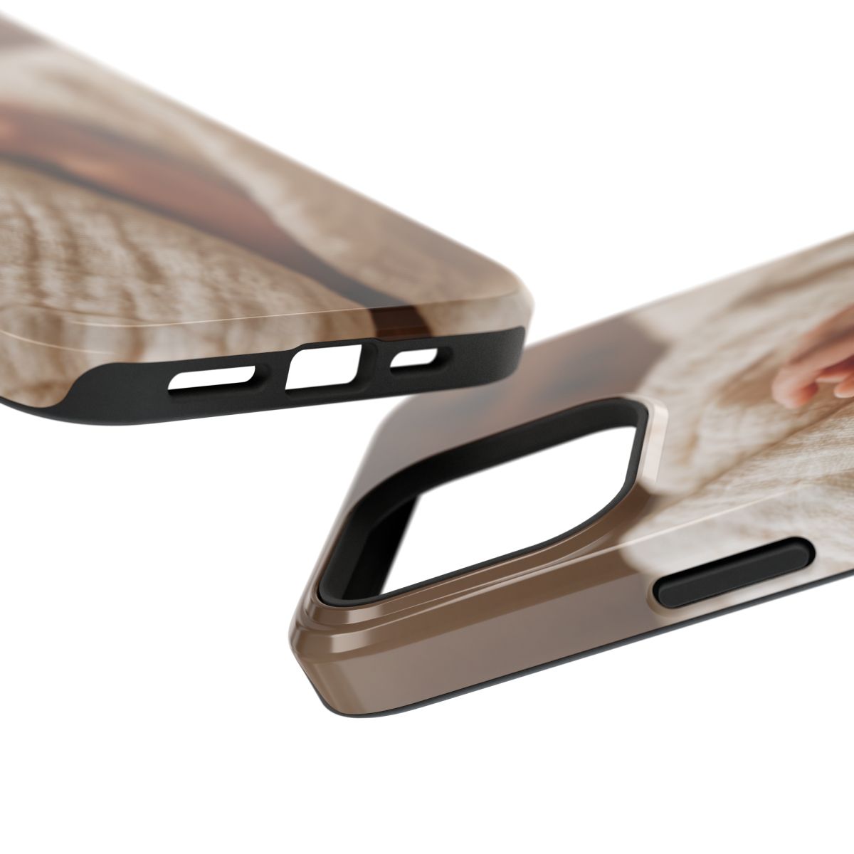 Impact-Resistant Cases - Warm Neutral Tech