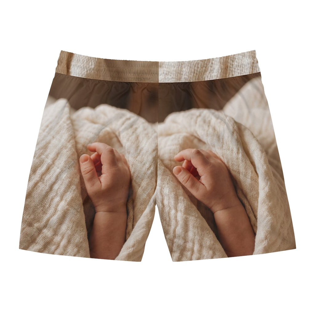 Men's Swim Shorts - Warm Sand Aesthetic