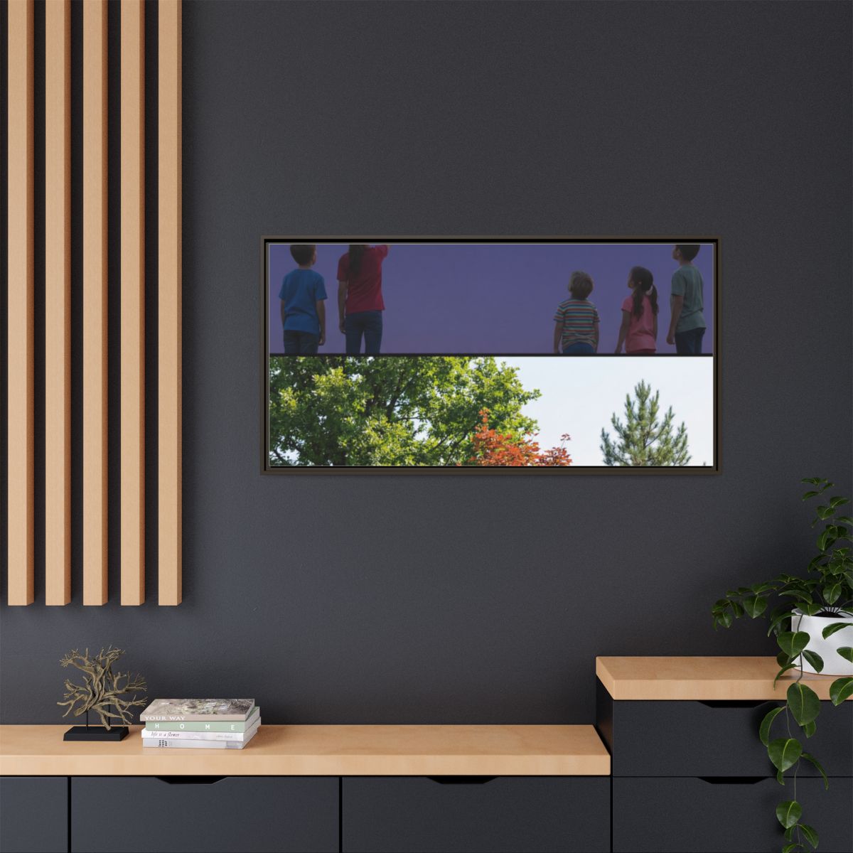 Framed Matte Canvas - Wilderness Gallery — Espresso / 1.25"