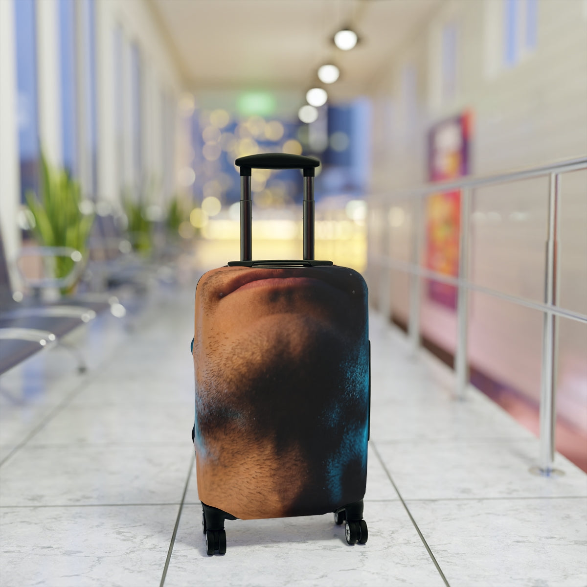 Luggage Cover - Neon Noir Identity